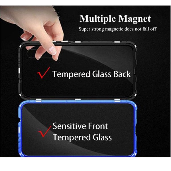 

double side 360 degree magnetic adsorption glass case for mi xiaomi redmi note 9s 9 10x 9t pro k20 jllnfu