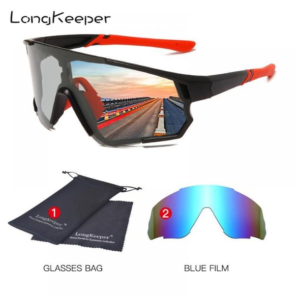 

sunglasses longkeeper polarized pochromic men women outdoor sports goggles male driving discoloration sun glasses uv400, White;black