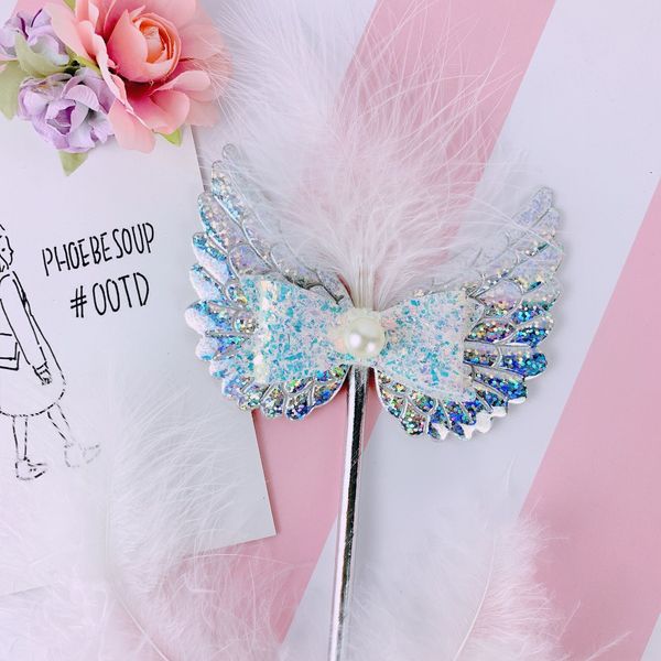 

2q9ln ks6d6 insert card mirror wings flutter feather butterfly cake pearl cakebow pearl copyright stick ins cake plug-in fairy