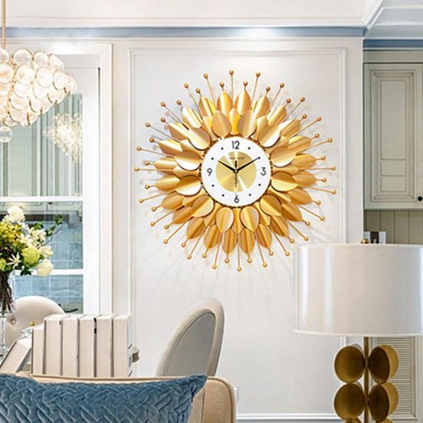 

watches net red wall clock living room home european atmospheric silent movement decoration pendant wall clock quartz watch1