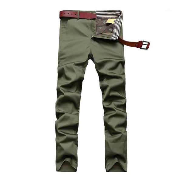 

spring autumn new casual pants men straight plus size 30~42 cotton fashion all-year regular straight solid all match outlet new1, Black