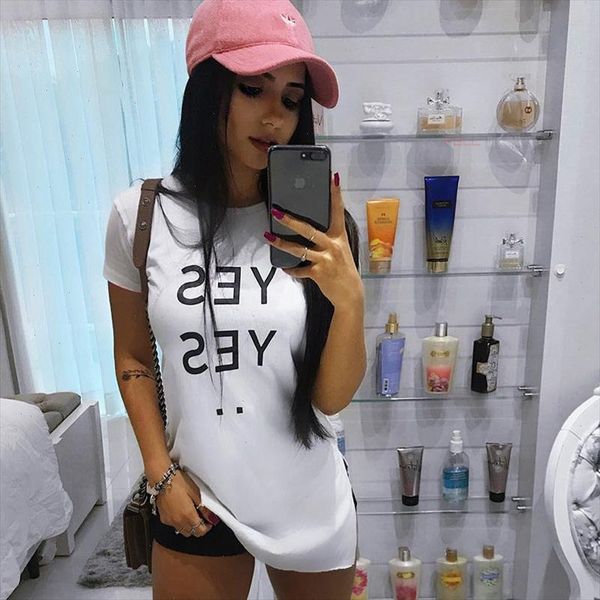 

yes women tshirt cotton casual funny t shirt lady yong girl higher quality tee drop ship s 513, White
