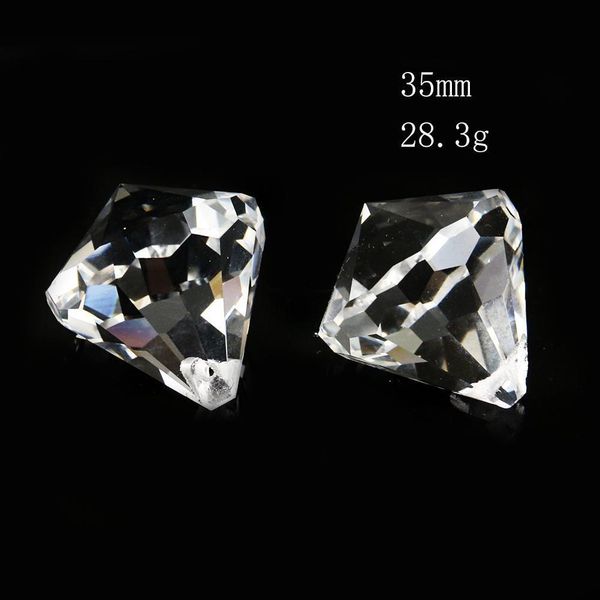 

1pc 35mm octagonal diamond ball chandelier part faceted suncatcher crystal prisms pendant lighting accessories decor ornaments h jllplk