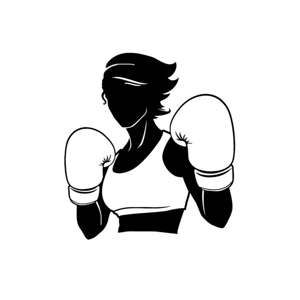 

12.2*13.4cm coolest girl boxing sports car sticker vinyl silhouette c12-0766