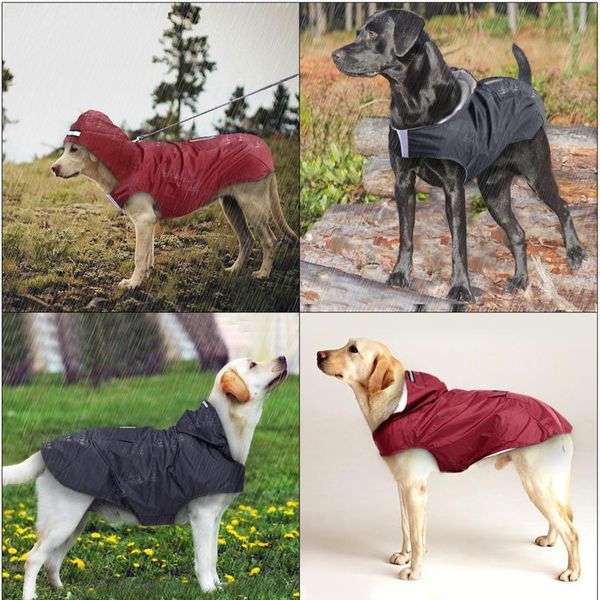 

pet large dog raincoat waterproof big dog clothes outdoor coat rain jacket for golden retriever labrador husky big dogs bbyuct