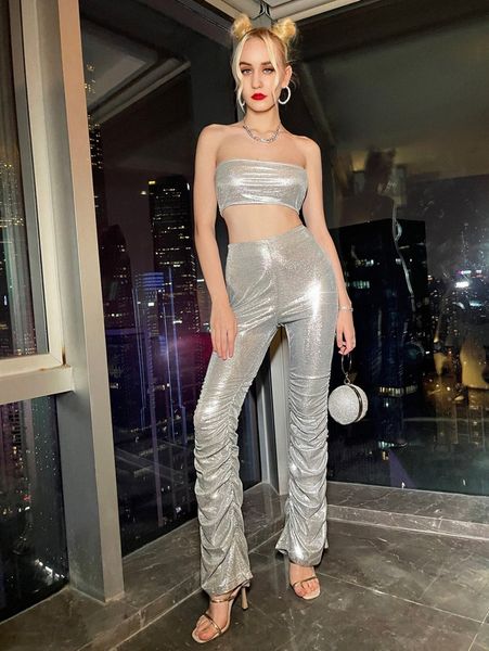 

high waist ruched pants t7xt#, Black;white