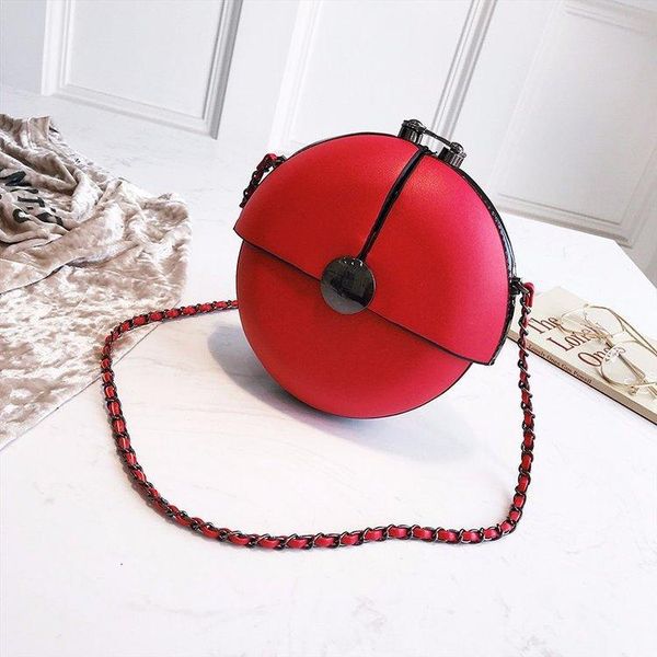 

new fashion brand women chain bag lady messenger bag small round spring summer cute mini shoulder 3 colors