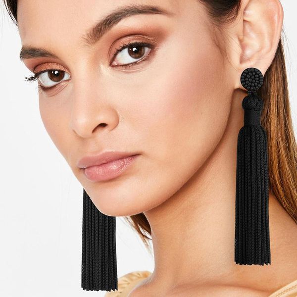 

1 вария полиэстер нить высококачественные серьги серьги tassel diy ювелирные изделия ремесло кисточкой женская личность украшения h jllmza