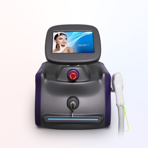 

portable 1064nm 808nm laser hair removal 3 wavelength diode laser hair removal alexandrite laser 755nm hair removal, Black