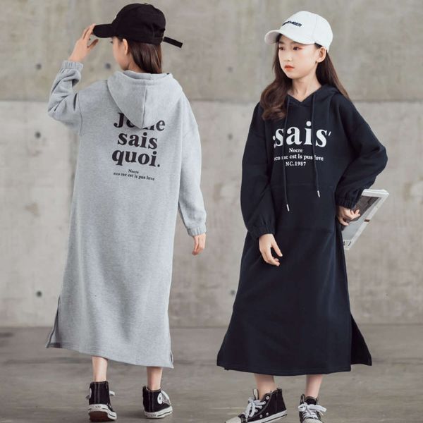 

and girls' thickened plush winter 2020 new mid universi children's printed hooded casual drs, Red;yellow