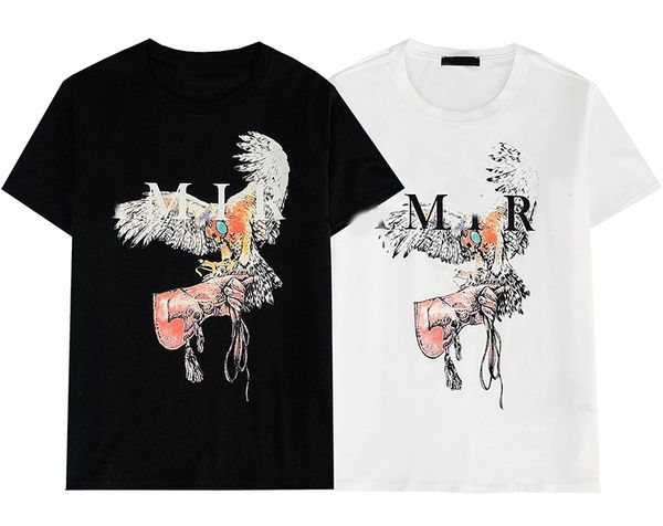 

2021 summer fashion men and women leisure luxury t shirt spring and summer style embroidered short sleeve casual shirt #15, White;black