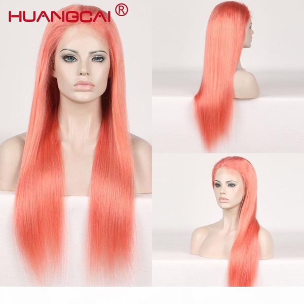 

13*4 lace front human hair wigs brazilian straight hair lace front wigs orange color remy natural hair pre plucked, Black