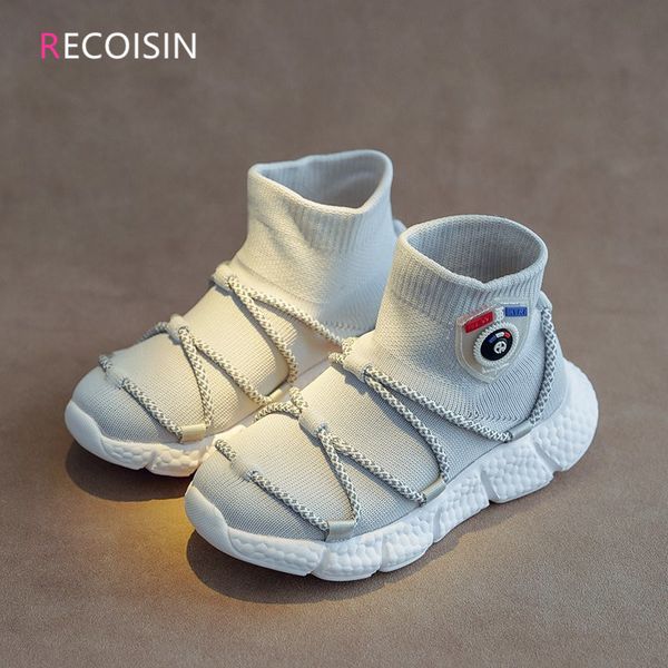 

recoisin autumn children sport for non-slip kids girls breathable sneakers boys casual sports shoes, Black