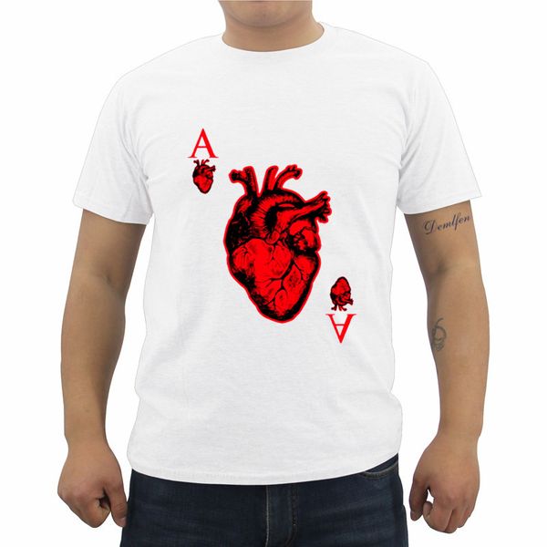 

summer funny ace of hearts casino card gambling print male short sleeve shirts tees sport hooded sweatshirt hoodie men t shirt