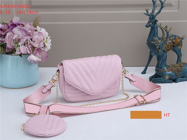 

sugao handbag designer crossbody bag chain purses shoulder 20212pcs/set bags purse pu bag sales pink leather wallet women with 5646 cbkt, Red;black