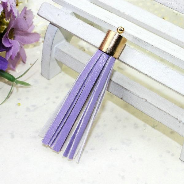 

12pcs lot personalized suede tassel pendants leather tassels for keychain bag cellphone pendant home decoration diy accessories h jllmnw