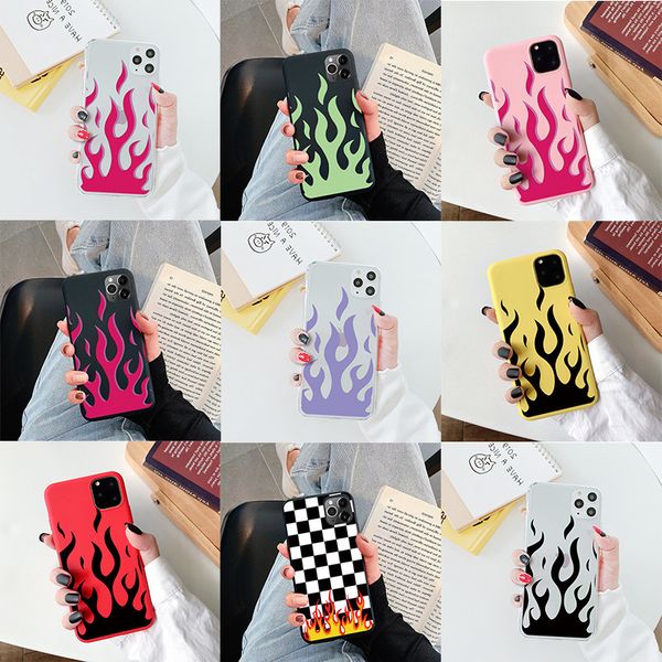 

red black art flame print for samsung galaxy a20s a21s a31 a50 a51 a70 a71 a81 m31 note 20 s20 ultra plus s10 lite case tpu