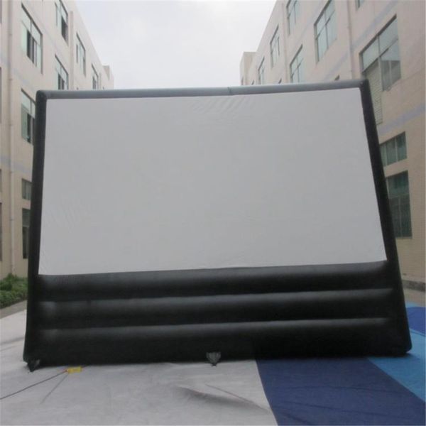 

inflatable outdoor movie projector screen, home theater, backyard parties pool lawn event, movies screen with blower