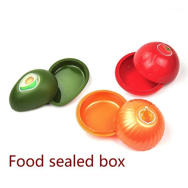 

1/3pc sealed box onion tomato avocado fresh box vegetable fresh container portable storage case kitchen accessories1