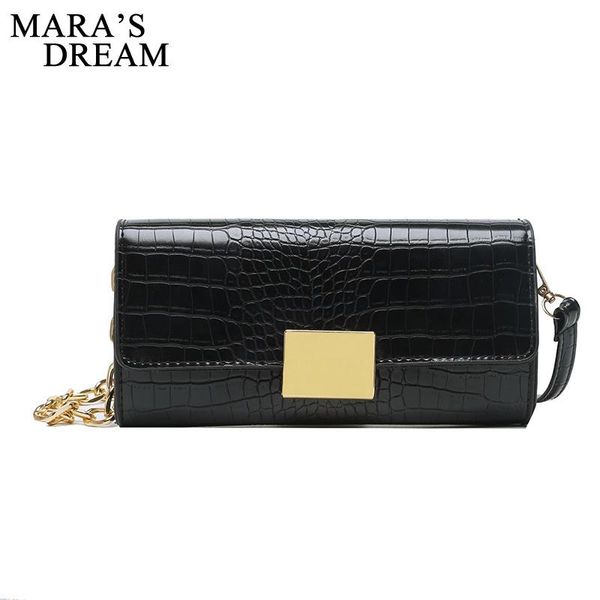 

mara's dream 2020 new pure color ladies simple shoulder bag fashion all-match handbag personalized chain bag