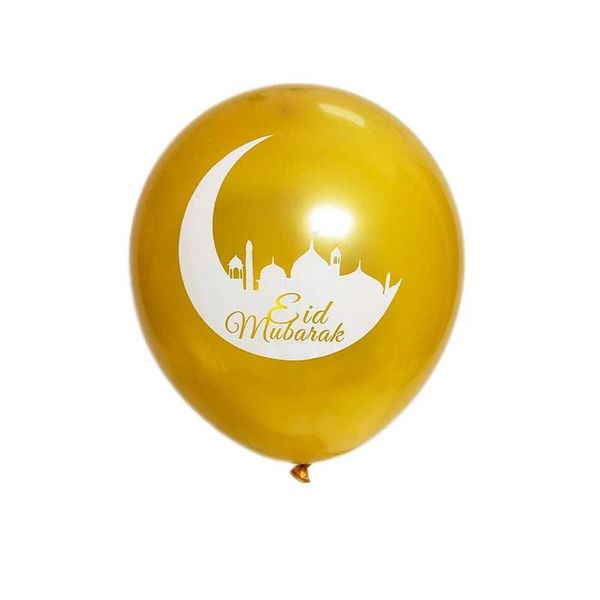 

50pcs 10inch eid mubarak balloon printed happy eid moon ballon for islamic new year party decoration ramadan festival decor s8xn wmtwnm