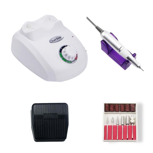 

35000/20000 rpm professional electric nail drill machine equipment with replacement sanding head manicure file pedicure set