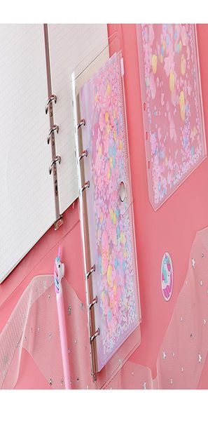 

a5 a6 kawaii в розовый shell блестки прозрачный пвх сыпучие leaf файла сумка офиса школьные принадлежности канцелярские сумка. wmtsrg xhligh