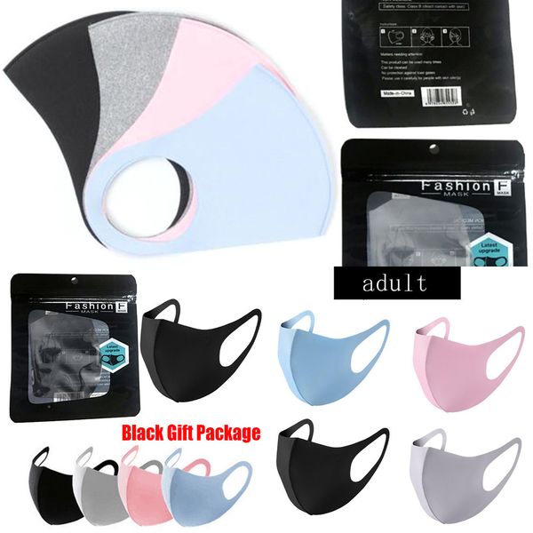 

black mouth ice washable gift face mask individual package anti dust pm2.5 respirator dustproof anti-bacterial reusable outlet1t60
