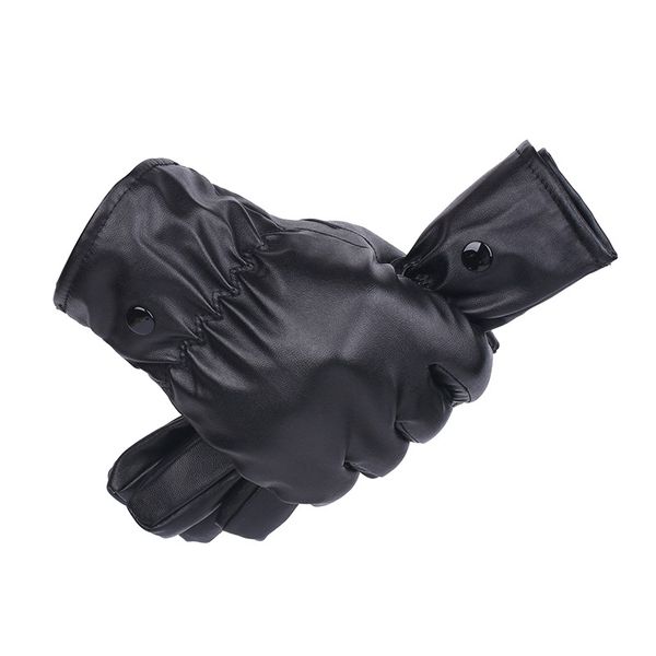 

warm winter touch screen gloves men warm velvet thermal riding leather gloves outdoor sports motorcycle waterproof gloves vt1797