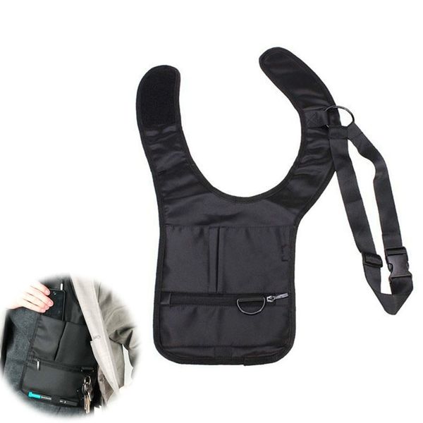 

novelty cool mens travel storage bag fbi hidden underarm pocket mp3 passports mobile phone organizer y200714, Blue;pink