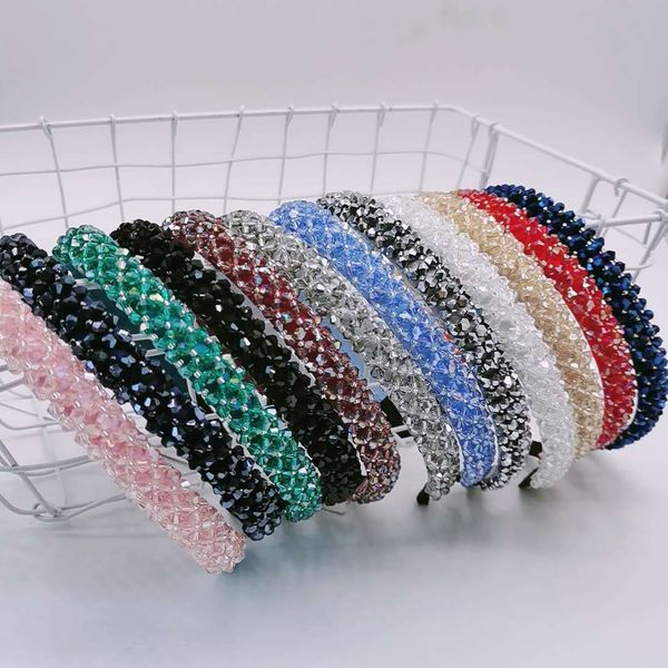 

new red diamond headbands for women of party with crystal 12 pcs designer head bands rhinestone headbands, Silver