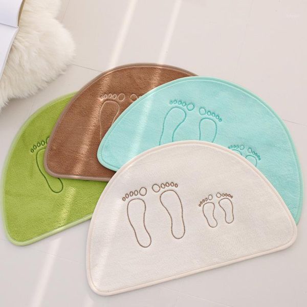 

cushion/decorative pillow solid color coral cashmere mats bathroom non-slip mat machine washable household carpet feet bath rugs1