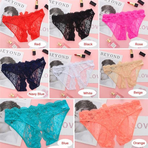 

transparent women bow lace briefs low waist open crotch solid panties erotic lingerie lingerie underwear1, Black;pink