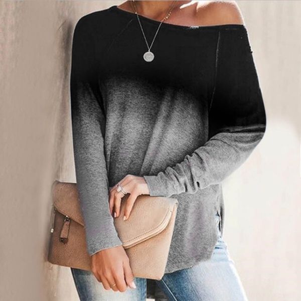 

2020 new autumn tapered elements 2020 women's new autumn long sleeve tapered t-shirt elements women's long sleeve t-shirt tontr, White
