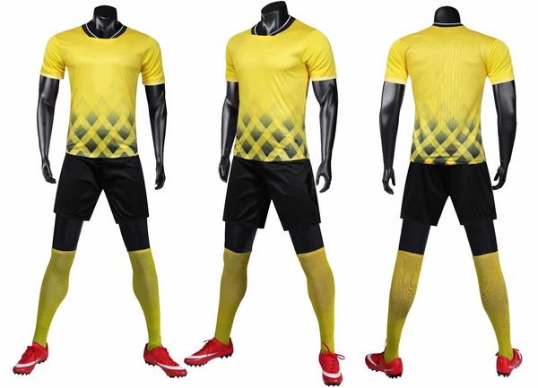 

1909 lastest men kit football jerseys outdoor apparel wear product, Black;yellow