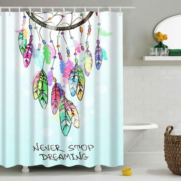 

curtain & drapes decorative shower hd printed polyester bath covers home decor