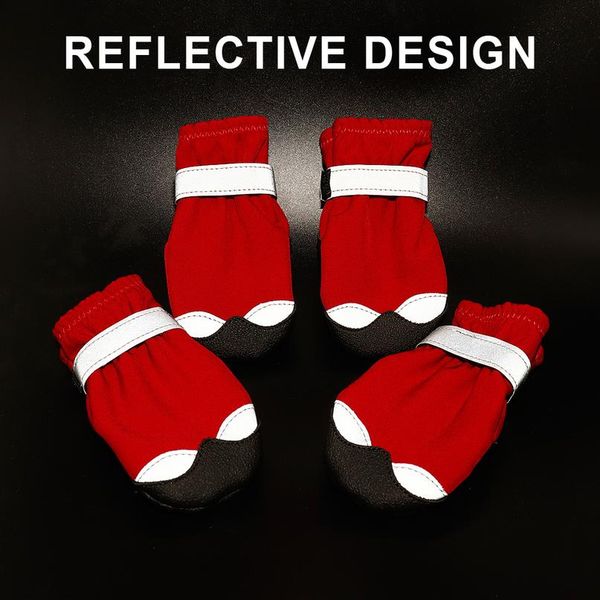 

winter dog shoes warm pet dog boots waterproof puppy dog rain snow booties socks reflective for small large footwear bbyeun