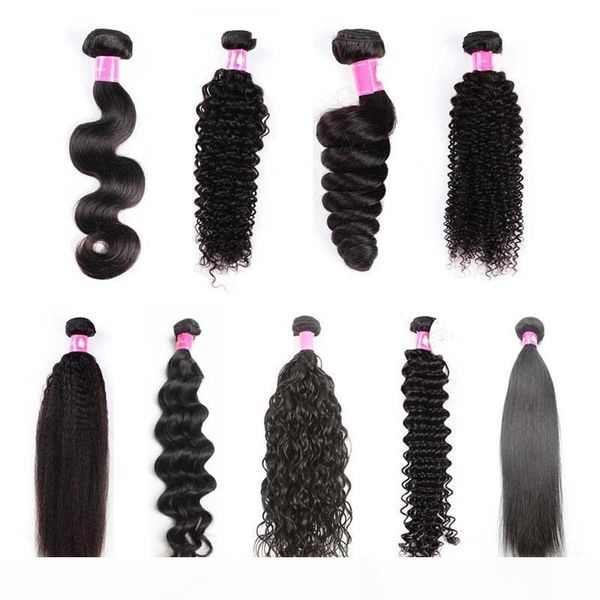 

1 2pcs lot brazilian virgin human hair weaves soft unprocessed peruvian straight hair weft remy forawme hair #1b 8-30inch, Black