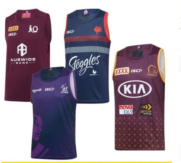

20 rugby vest australia melbourne storm qld maroons rugby jerseys brisbane broncos sydney roosters nrl rugby league jersey, Black;yellow