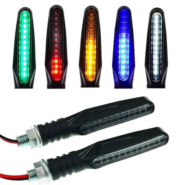 

new motorcycle turn signals light 12 smd tail flasher brake lamp flowing water light1
