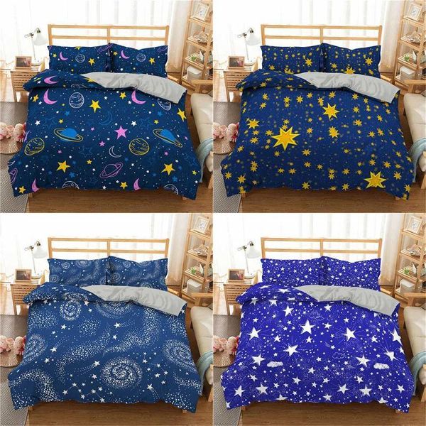 

bedding sets homesky starry sky nordic stars duvet cover set full king single  bed linen bedclothes 3pcs drop ship1