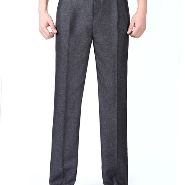 Pantaloni da abito da uomo Pantaloni eleganti in seta estiva Pantaloni a doppia piega Pantaloni da uomo di alta qualità 46 48 50 52 54 56 Taglie forti 201106