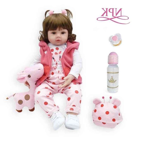 

bebe toddler 47cm silicone reborn baby s soft body lifelike menina christmas surprice girl gifts doll