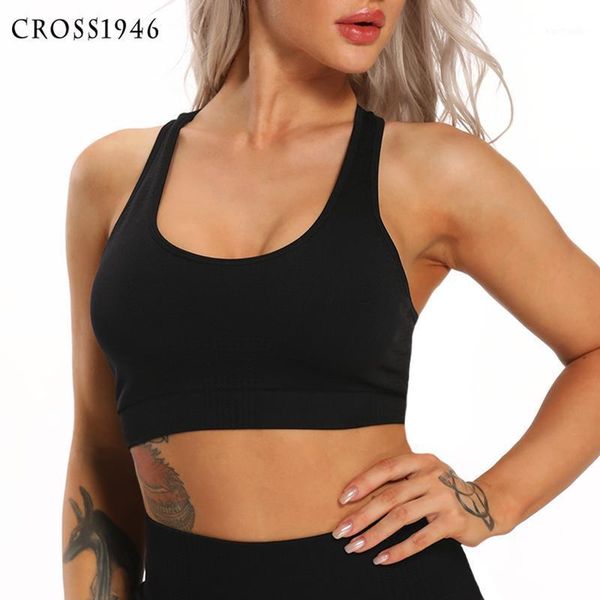 

women push up seamless sports bra workout yoga crop fitness running active wear vital gym sportswear shockproof vest1, White;black