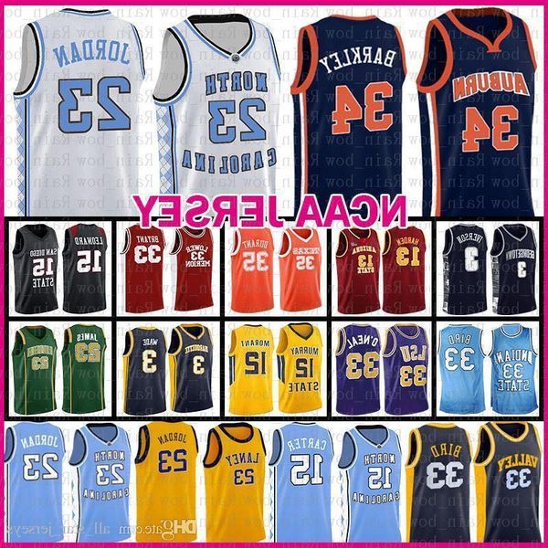 

michael 23 jd mens auburn charles 34 barkley basketball jersey valley high school indiana state university larry 33 bird murray ja 12 morant