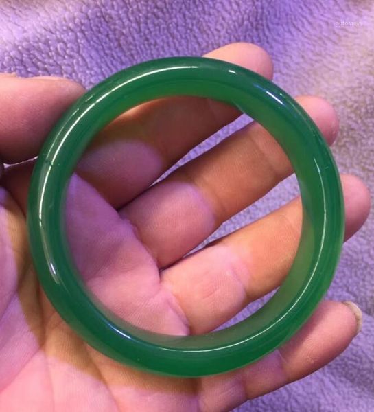 

natural manao green chalcedony bracelet1, Black