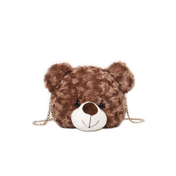 

cute bear mao mao bag female 2020 autumn / winter new day korean cartoon plush adorable chain shoulder messenger bag