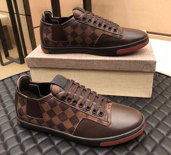 

christmas arrival women men casuallouiscomfortvuittonshoes british fashion shoes patent leather color sports sneakers, Black