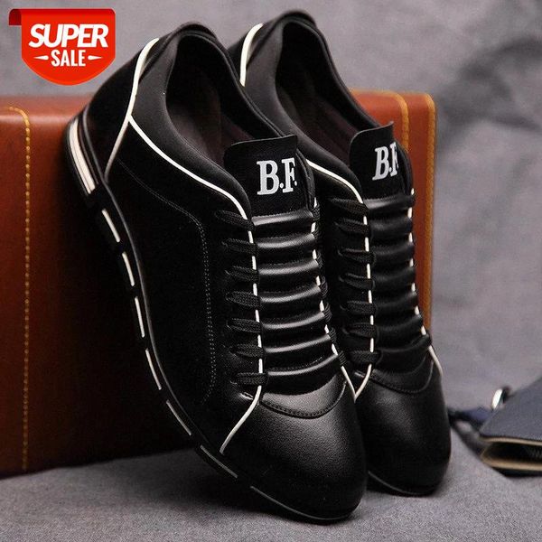 

men's autumn and winter fashion leather shoes outdoor casual flat shoes men's large size 38-50 #py1g