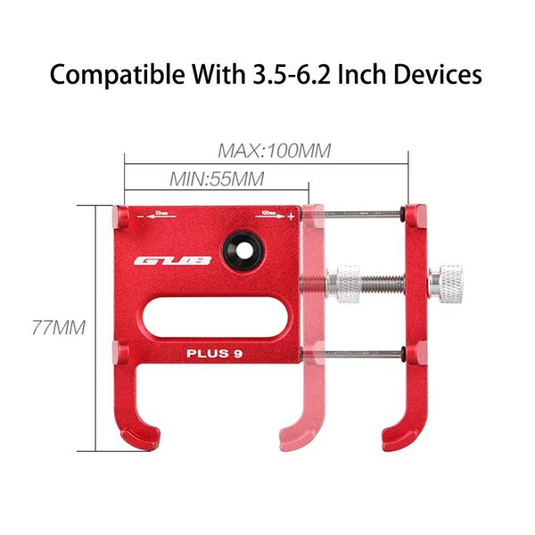 

новые 360 вращающийся мобильных телефонов держатели подставки велосипед мотоцикл держатель мобильного телефона gub plus 9 для 3.5to7.5 смарт